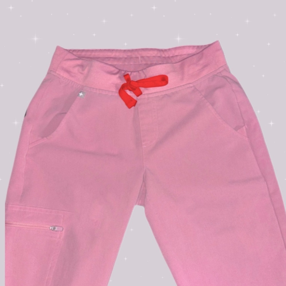 Figs Pink and Red Joggers Zamora